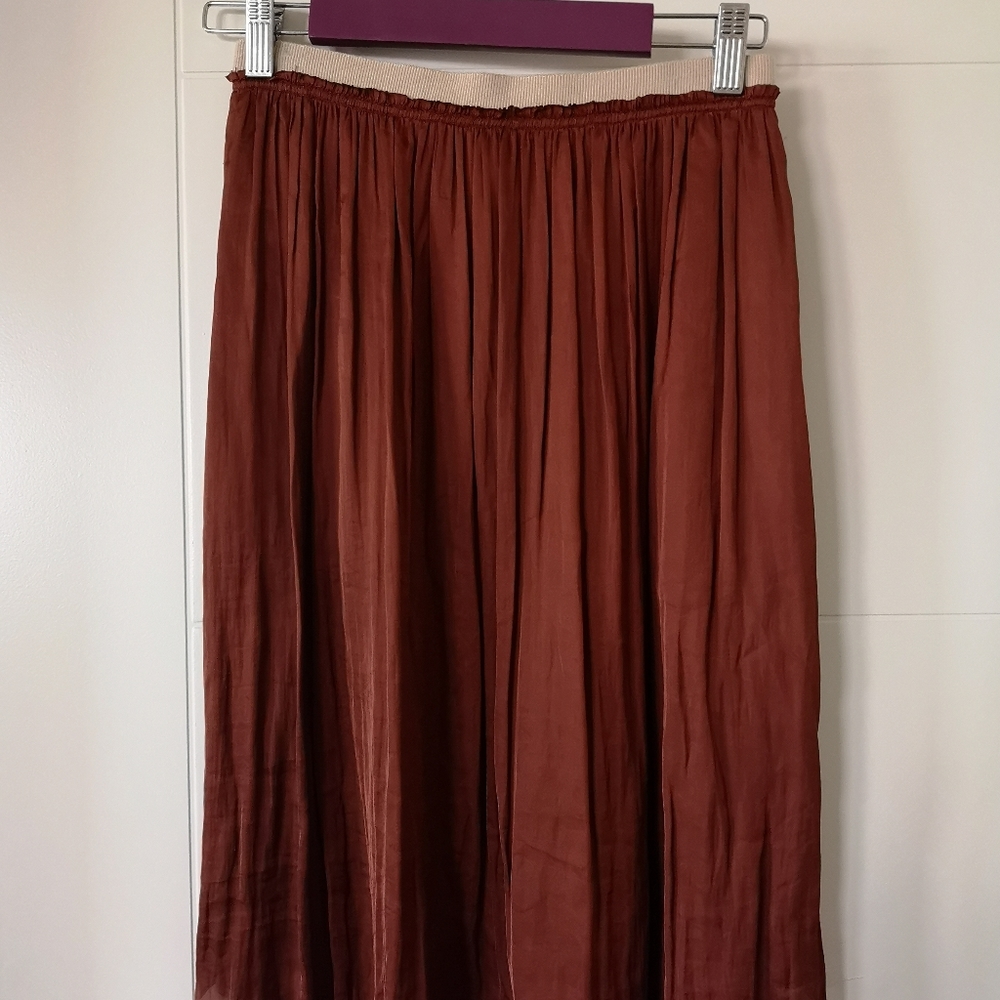 Wilfred silk skirt